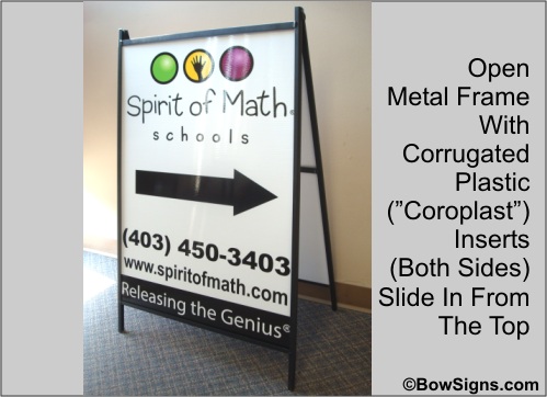Calgary Metal Sandwich Board Frame With Inserts